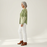 Charlotte – Grünes Patchwork-Oberteil