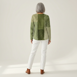 Charlotte – Grünes Patchwork-Oberteil