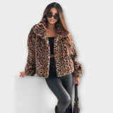 Leonor - Abrigo con Estampado de Leopardo