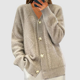 Elżbieta - Strickpullover mit geflochtenem Muster