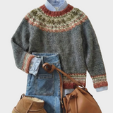 Eleanor - Nordic Erbe Geflochtenen Pullover