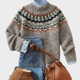 Eleanor - Nordic Erbe Geflochtenen Pullover