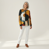 Amelia – Oberteil mit geometrischem Muster