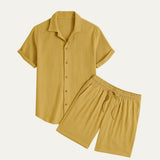 Luis™ | Mediterranes Sommer-Set Hemd & Hose