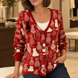 Viktoria | Bequemer geknöpfter Strickcardigan