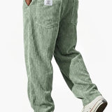 Enzo - Pantalones de Pana para Hombre con Cintura Ajustable