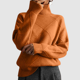 Ester - Strukturierter Pullover mit Rollkragen