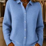 Caitlin | Strukturierte Strickjacke mit Knöpfen