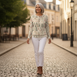 Hazel – Oberteil mit Herbstwald-Muster