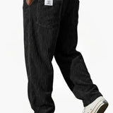 Enzo - Pantalones de Pana para Hombre con Cintura Ajustable