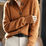 Stéphanie | Cardigan aus Kaschmir im Retro-Stil