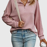 Christine | Eleganter Pullover mit halbem Reißverschluss