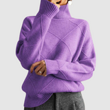 Ester - Strukturierter Pullover mit Rollkragen