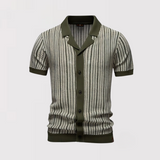 Noah™ | Gestreiftes Poloshirt mit Strickstruktur