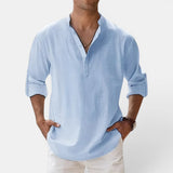 Sandro™ | Strukturiertes Henley-Shirt im Regular-Fit
