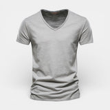Thees™ | Elastisches Doppelpack-T-Shirt mit V-Ausschnitt