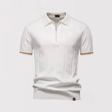 Oskar™ | Schmales Poloshirt mit Frontreißverschluss