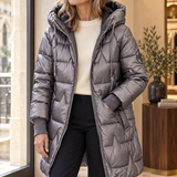 Ida | Eleganter Herbstmantel mit Kapuze