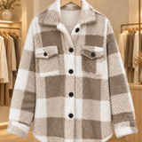 Frieda | Elegante gestreifte Fleecejacke