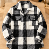Frieda | Elegante gestreifte Fleecejacke