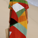 Daniela - Vestido Multicolor en Patchwork