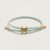 Valentin™ | Mint/Gold Geflochtenes Armband