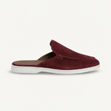 Bordeaux Wildleder Yacht Mule