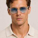 Cornelius™ | Sonnenbrille Transparent Blau