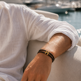 Maximilian™ | Geflochtenes Armband in Gold und Schwarz