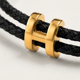 Leopold™ | Schwarz/Gold Geflochtenes Armband