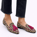 Rihanna - Mokassins mit Leopardenmuster