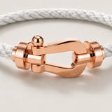 Friedrich™ | Weiß/Roségold Segeltau-Armband