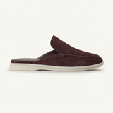Kaffeebrauner Wildleder Yacht-Mule