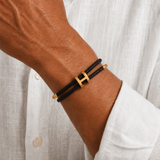 Leopold™ | Schwarz/Gold Geflochtenes Armband