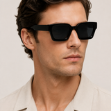 Kasimir™ | Eckige Sonnenbrille Schwarz