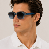 Anton™ | Sonnenbrille Transparent Blau