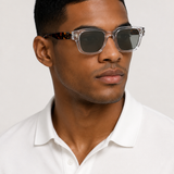Theodor™ | Sonnenbrille Transparent Leopard