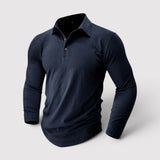 Adrian™ | Leichtes Langarm-Poloshirt in ruhigem Design