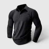 Adrian™ | Leichtes Langarm-Poloshirt in ruhigem Design
