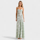 Verona - Maxi vestido de encaje con estampado floral