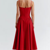 Odete - Vestido Midi con Cuerpo Estructurado