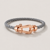 Julius™ | Segeltau-Armband Grau/Roségold