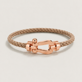 Raphael™ | Segeltau-Armband Hellbraun/Roségold