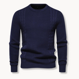 João - Suéter de Tricô em Estilo Patchwork