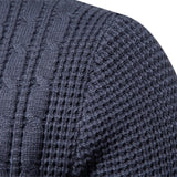 João - Suéter de Tricô com Estampa Patchwork