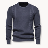 João - Suéter de Tricô em Estilo Patchwork