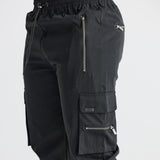 Guillaume - Pantalones Cargo en Color Negro