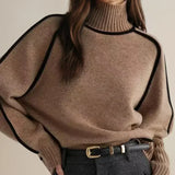 Sandrine | Eleganter Pullover mit hohem Kragen