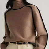 Sandrine | Eleganter Pullover mit hohem Kragen