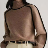 Sandrine | Eleganter Pullover mit hohem Kragen
